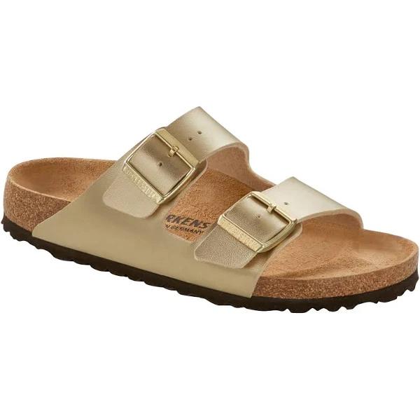 Birkenstock Women's Arizona Birko-Flor Sandal (Gold, Size 39 EU)