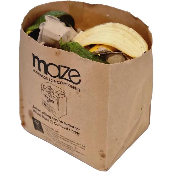 Maze Compostable Paper Bags x 120