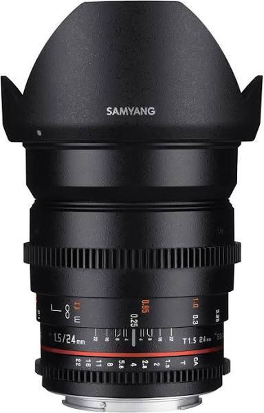 Samyang 24mm T1.5 VDSLR UMC II Fuji x Full Frame Lens