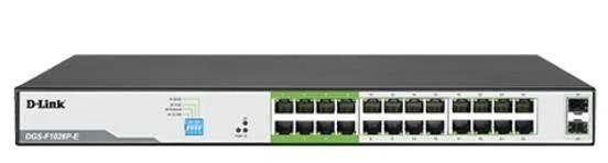 D-Link DGS-F1026P-E 26-Port Gigabit PoE Switch With 24 PoE+ Ports