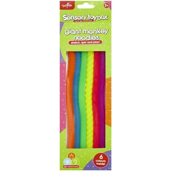 Toymania 6 Piece Toy Mania The Sensory Toy Box Giant Monkey Noodles