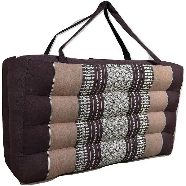 Mango Trees 2 Fold Meditation Cushion Yoga Mat - Brown