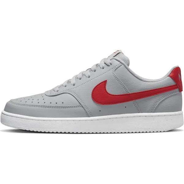 Nike Court Vision Low Next Nature Men's Casual Shoes - Wolf Grey/University red-white - 12 | INTERSPORT