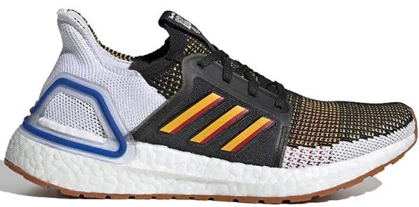 adidas-Ultraboost 19 Shoes-Kids-Core Black / Active Gold / Scarlet-2