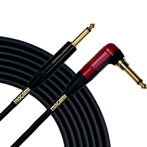 Mogami 18ft Gold Instrument Cable Right Angle - Straight