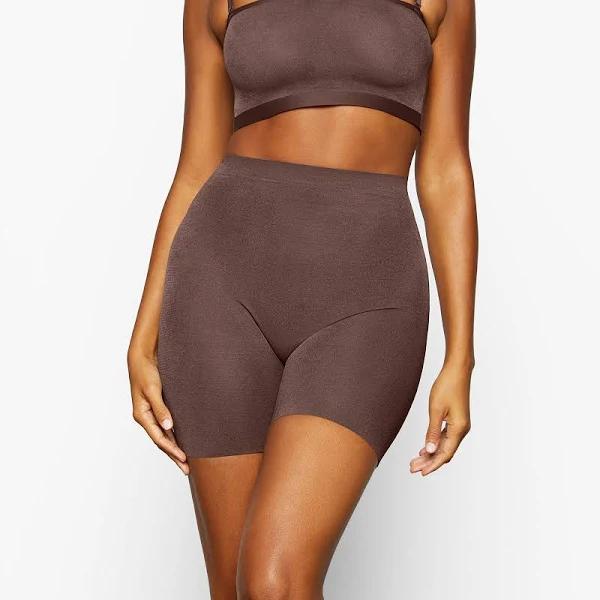 SKIMS Low Back Short | Cocoa | Deep Neutral | Sheer Sculpt | L | Large | Women's