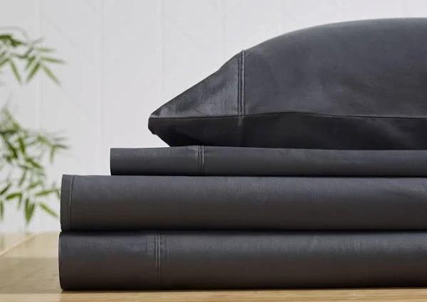 L'Avenue 300 Thread Count Charcoal Sheet Set - King Single