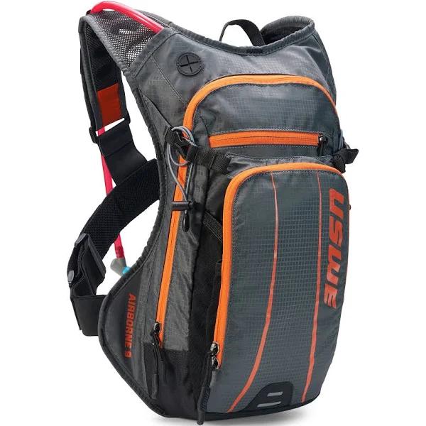 USWE Airborne 9 Grey/Orange 3L Elite Hydration Pack