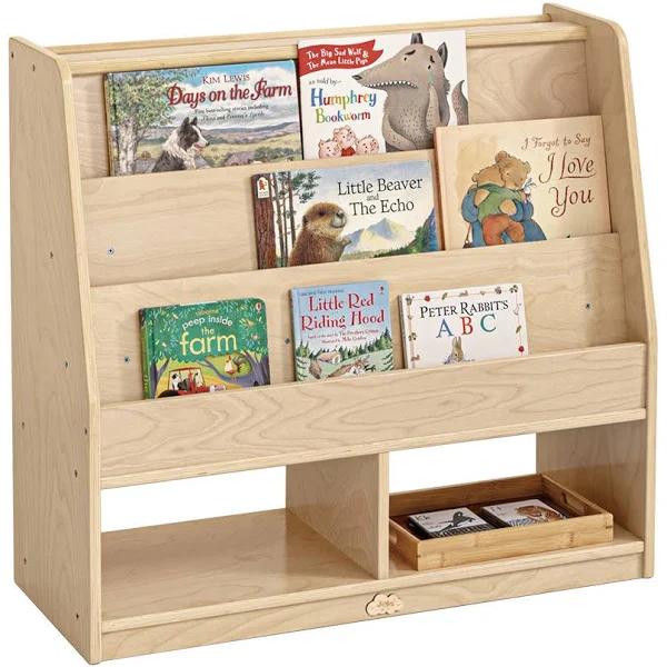 Jooyes Kids Single Side Wooden Bookcase with Storage