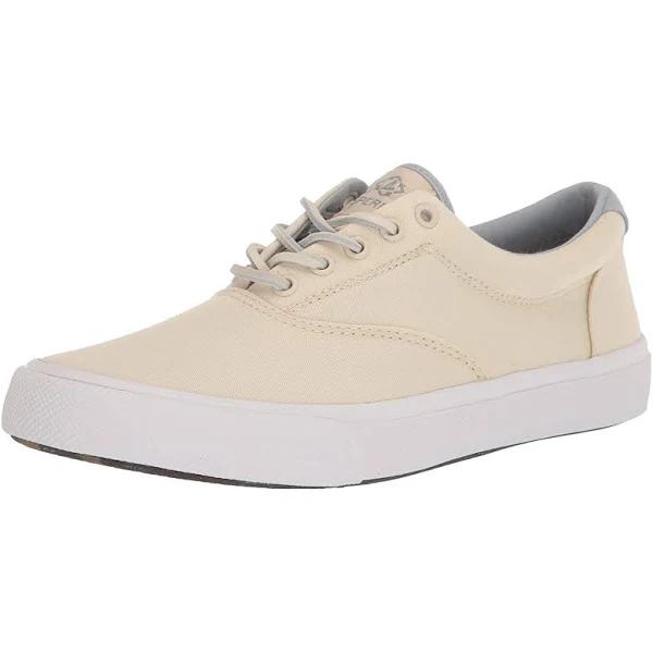 Sperry Mens Striper II CVO SeaCycled Leather Trainers (Ivory) (6 UK)