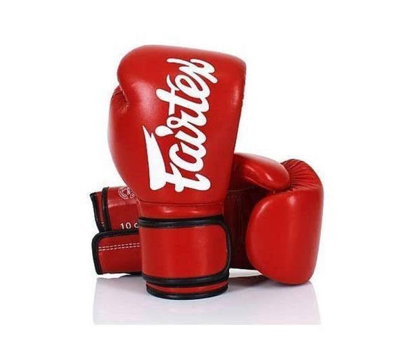 [10oz/Red]New FAIRTEX-BGV14 Microfibre Boxing Gloves Muay Thai MMA Sparring