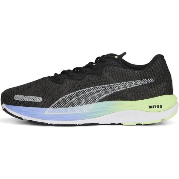 Velocity Nitro 2 Fade Men's Running Shoes in Black/Elektro Purple/Silver, Size 7 by Puma