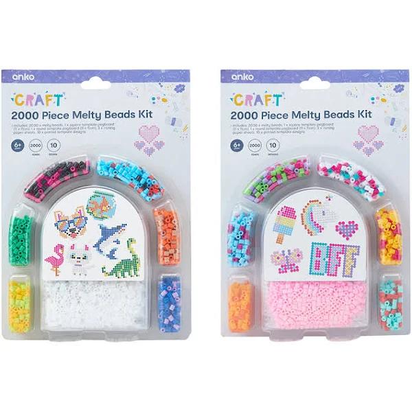 Kmart 2000 Piece Melty Beads Kit-Assorted