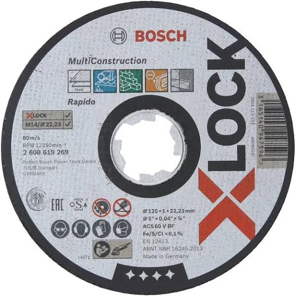 Bosch 125mm X-Lock Multi Construction Cutting Disc 2608619269