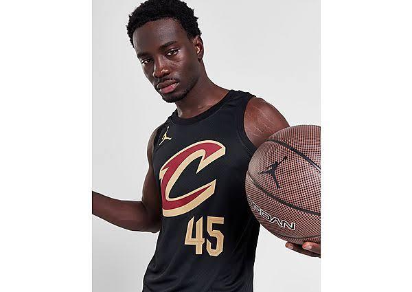 Jordan NBA Cleveland Cavaliers Mitchell #45 Jersey - Black