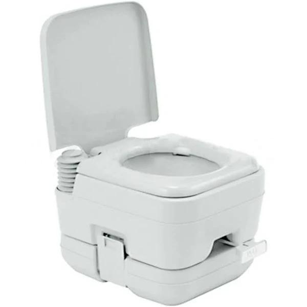 OliandOla 10L Portable Toilet Travel Outdoor Caravan Boating 50 Flushes Camping Potty Gray -Not-Available