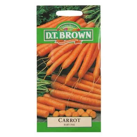 D.T. Brown Carrot Baby Pak Seeds 2000pk