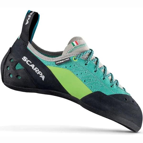 Scarpa Maestro Eco Climbing Shoes Blue Green Women - 40