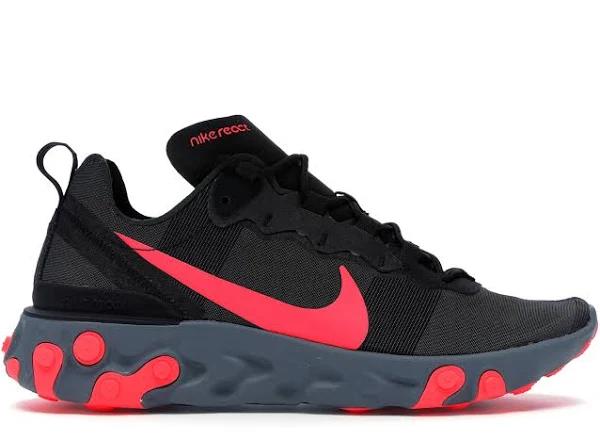 Nike React Element 55 'Solar Red' Sneakers | Black | Men's Size 9.5