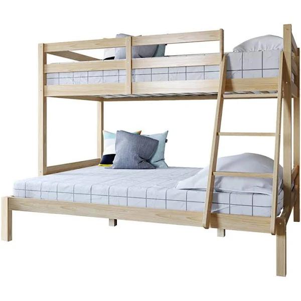 Luxo Furniture Antonia Natural Pine Triple Bunk Bed