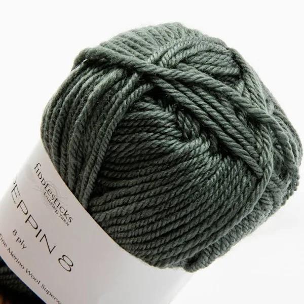 Peppin 8 Ply 100% Australian Fine Merino Wool Superwash 50 Gram Ball - COL: 831 Moss