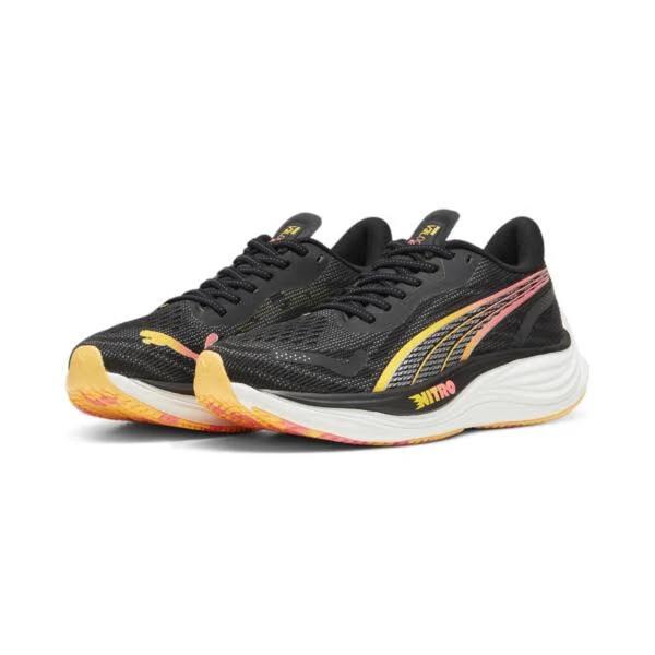 Velocity Nitro 3 Women's Running Shoes in Black/Silver/Sun Stream, Size 9.5 by Puma