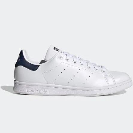 Adidas Originals White & Navy Stan Smith Sneakers