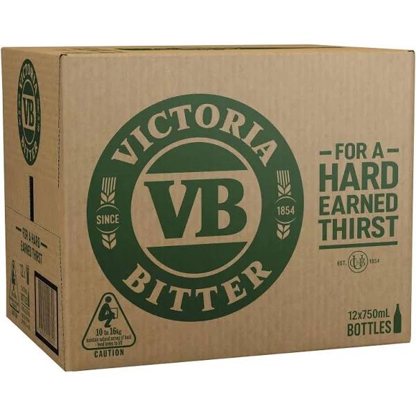 Victoria Bitter Beer Case 12 x 750ml Bottles