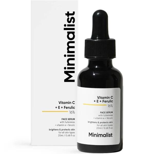 Minimalist 16% Vitamin C Serum With Vitamin E & Ferulic Acid For Glowing Skin (20 ml)