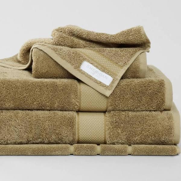 Sheridan Luxury Egyptian Towel Collection in Twig Brown Face Washer