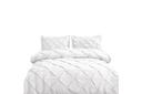 Giselle Bedding Queen Size Quilt Cover Set - White