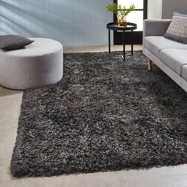 Kmart Luxe Rug Extra Large-Charcoal