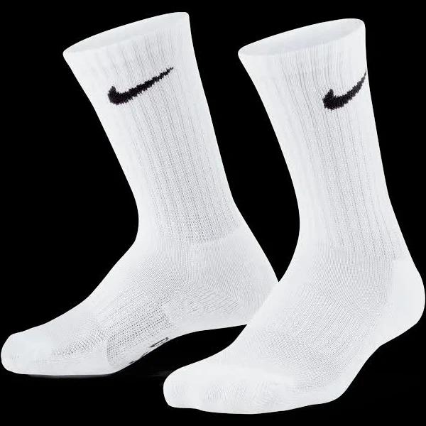 Nike Kids' Cushioned Crew 3 Pack White