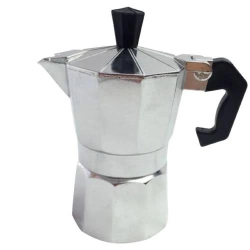 BR 6 Cup Coffee Percolator Moka Espresso Stove Top Maker Perculator Aluminium Stove Top - Silver