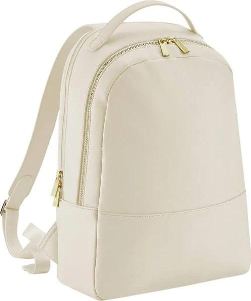 Bagbase Womens/Ladies Boutique Leather-Look PU Backpack Oyster One Size Leather-Look PU Womens Backpack