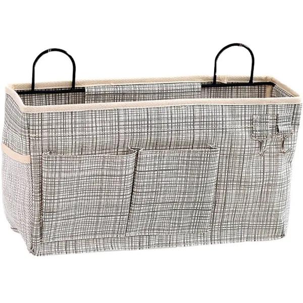 Wall Hanging Storage Bag, Cotton Linen Door Hanging Storage Baskets Wall Mounted - Style3 - AfterPay & zipPay Available