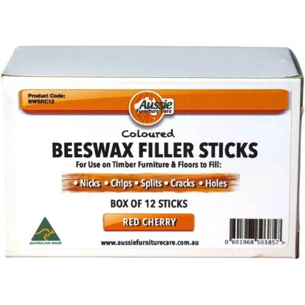 Beeswax Filler Sticks 12 Pack Red Cherry