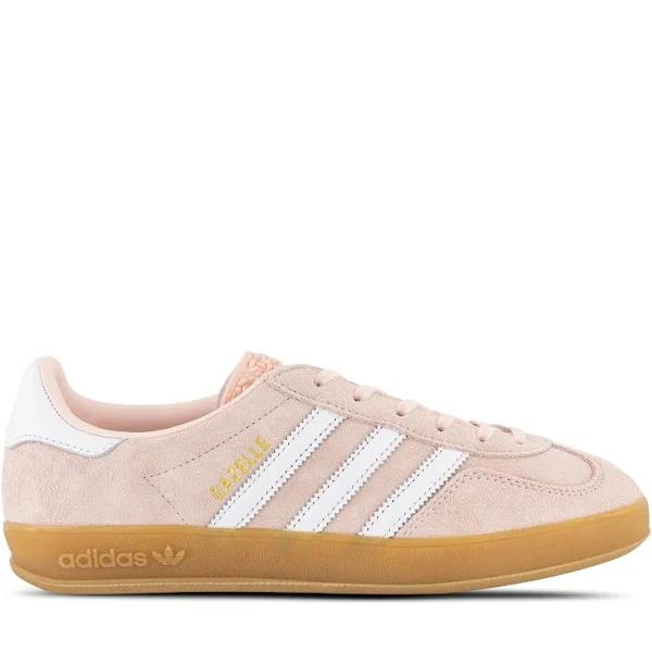 adidas-Gazelle Indoor Shoes-Women-Sandy Pink / Cloud White / Gum-9