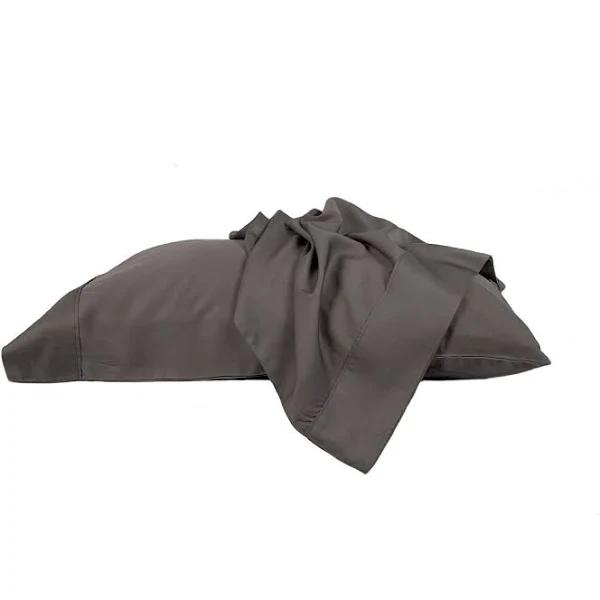 Ivory & Deene Silky Soft Bamboo Pillowcase Set - Charcoal