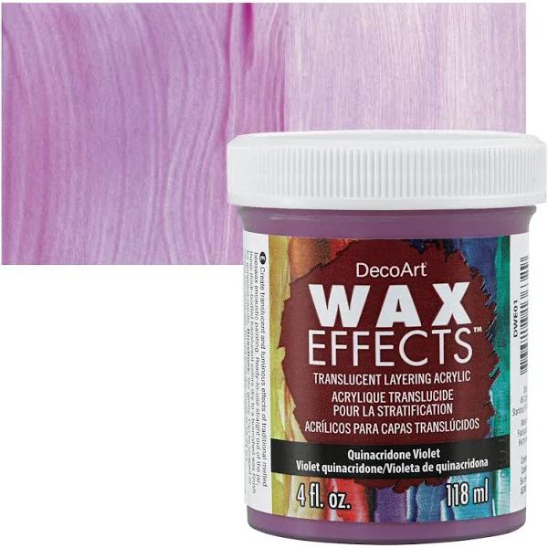 DecoArt WaxEffects Acrylics 4oz - Quinacridone Violet