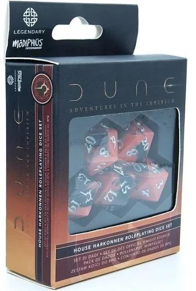 Dune RPG - Dice Set - Harkonnen