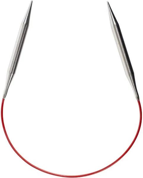 ChiaoGoo 16-inch Red Lace Stainless Steel Circular Knitting Needles, 11/8mm | Knitting & Crochet