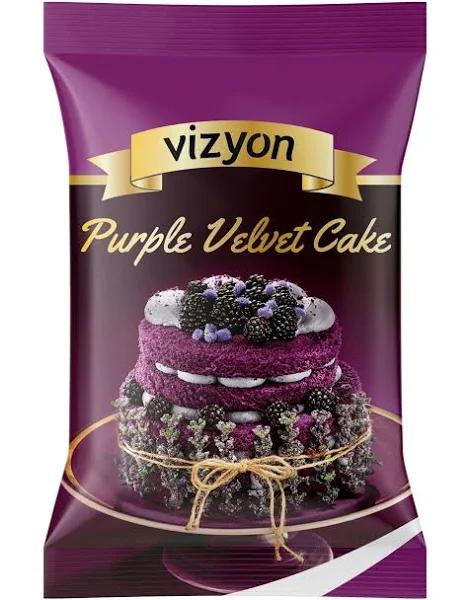 Vizyon Velvet Cake Mix 1 kg, Purple