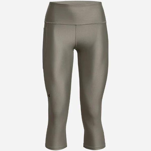 Under Armour Womens HeatGear Armour No Slip Capri Tights Green XS