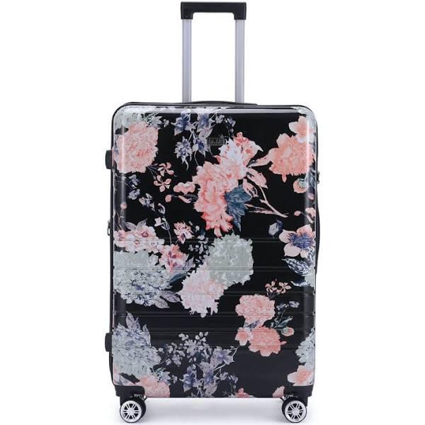 Kate Hill Bloom Luggage Large Wheeled Trolley Hard Suitcase Floral 120-139L