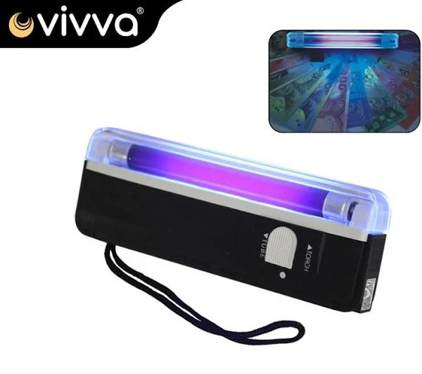 Vivva - Handheld UV Light Torch Blacklight Bill Money Verify Detector Checker Portable - AfterPay & zipPay Available