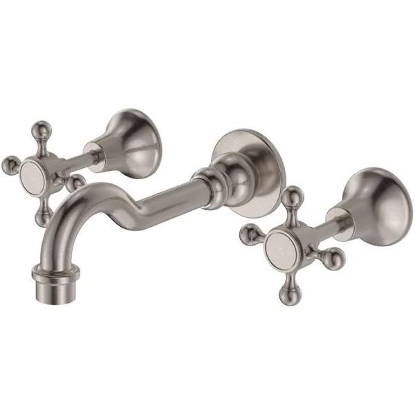 Fienza Lillian Basin/Bath Wall Set - Brushed Nickel