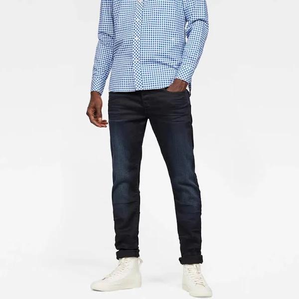 G-Star Raw Men's 3301 Slim Jeans, Blue (Dk Aged 51001-5245-89)