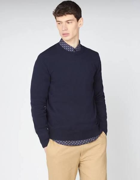 Ben Sherman Signature Knitted Crew Neck X-Large Dark Navy