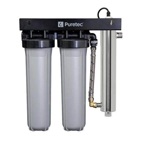 Puretec Basic WU-UV250 Dual Whole House Water Filter & Ultraviolet System 20”